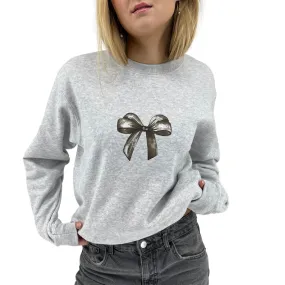 BOW (SORT) SWEATSHIRT - GRÅ