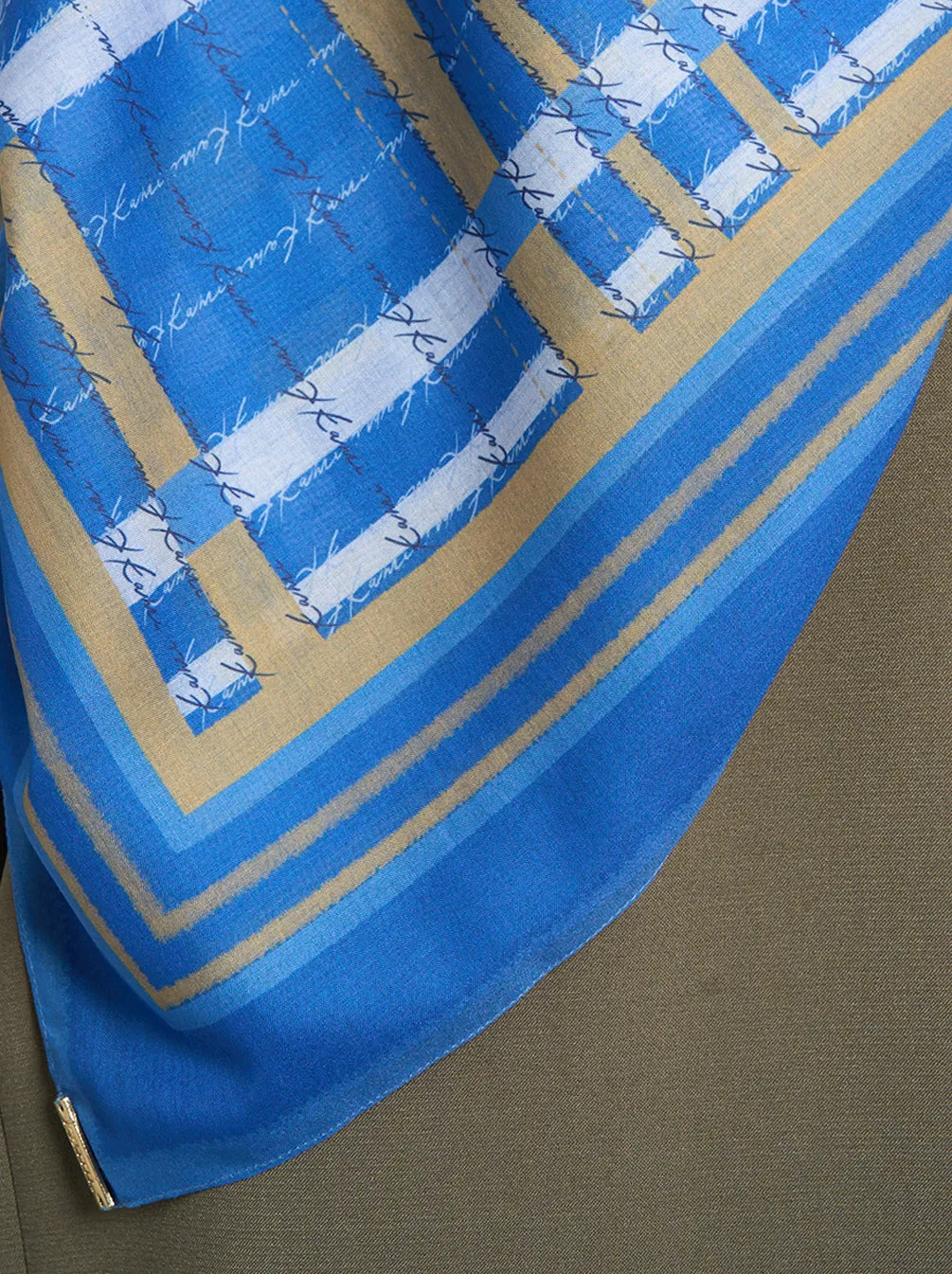 MONO RIDDLE SIGNATURE SCARF ELEMENTAL BLUE
