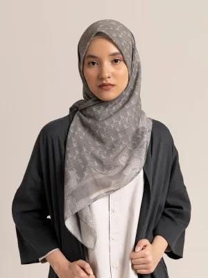 MONOGRAM SCARF GRANITE