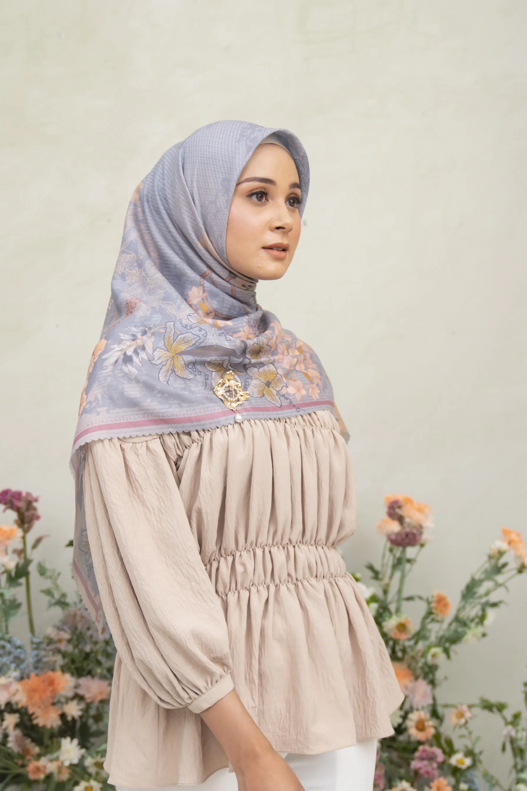 Pina Scarf Ash Blue