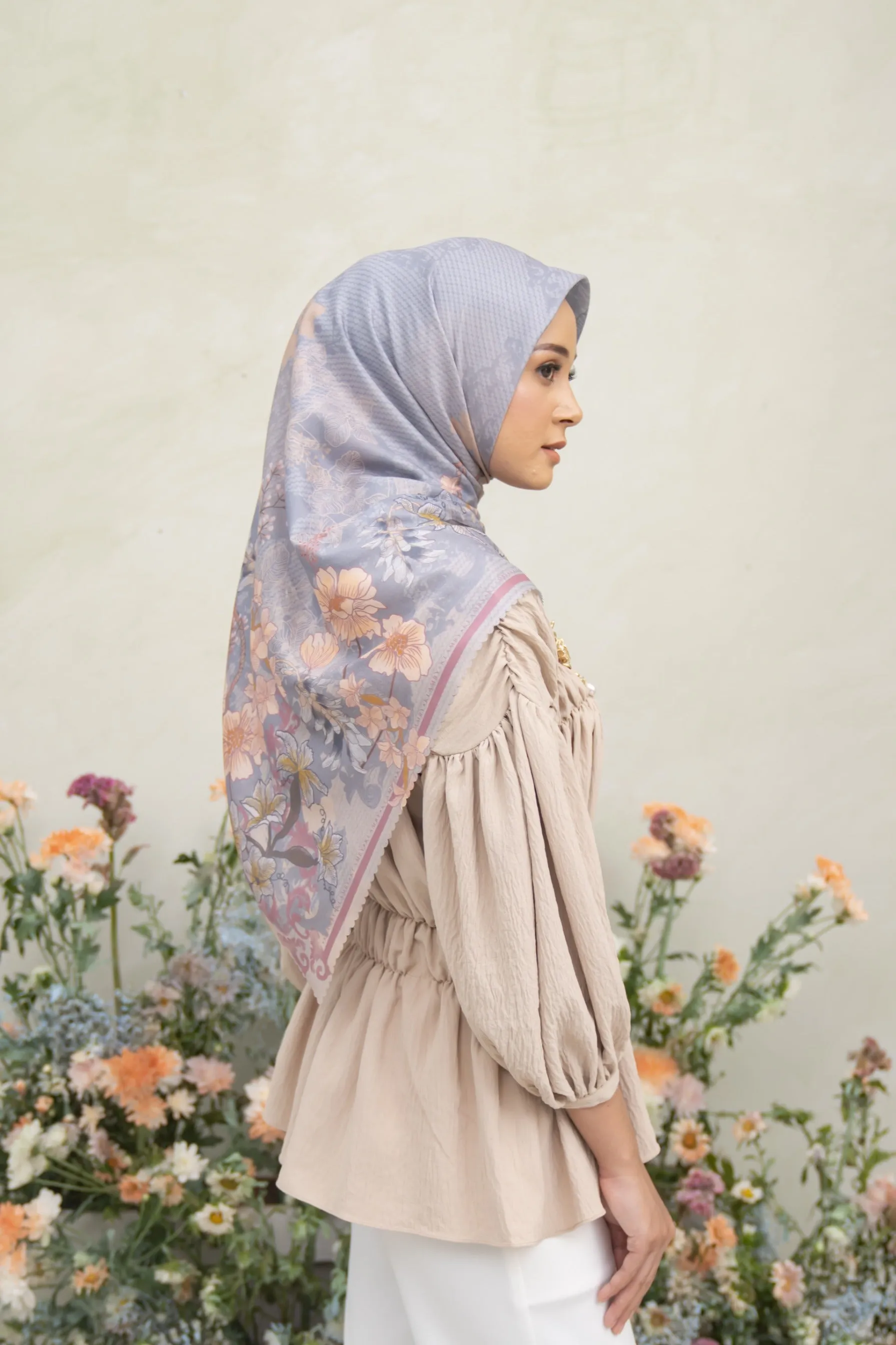 Pina Scarf Ash Blue