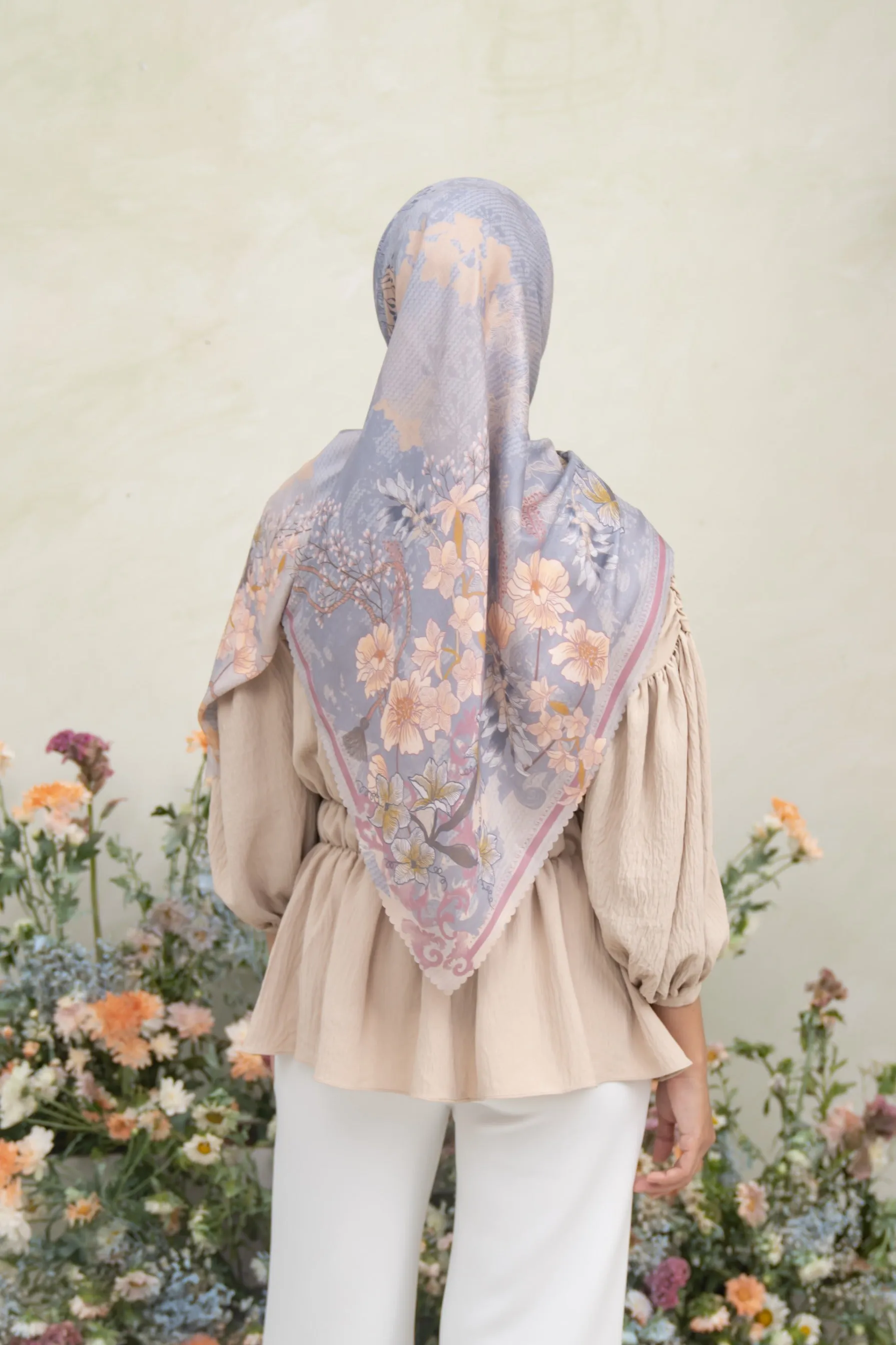 Pina Scarf Ash Blue