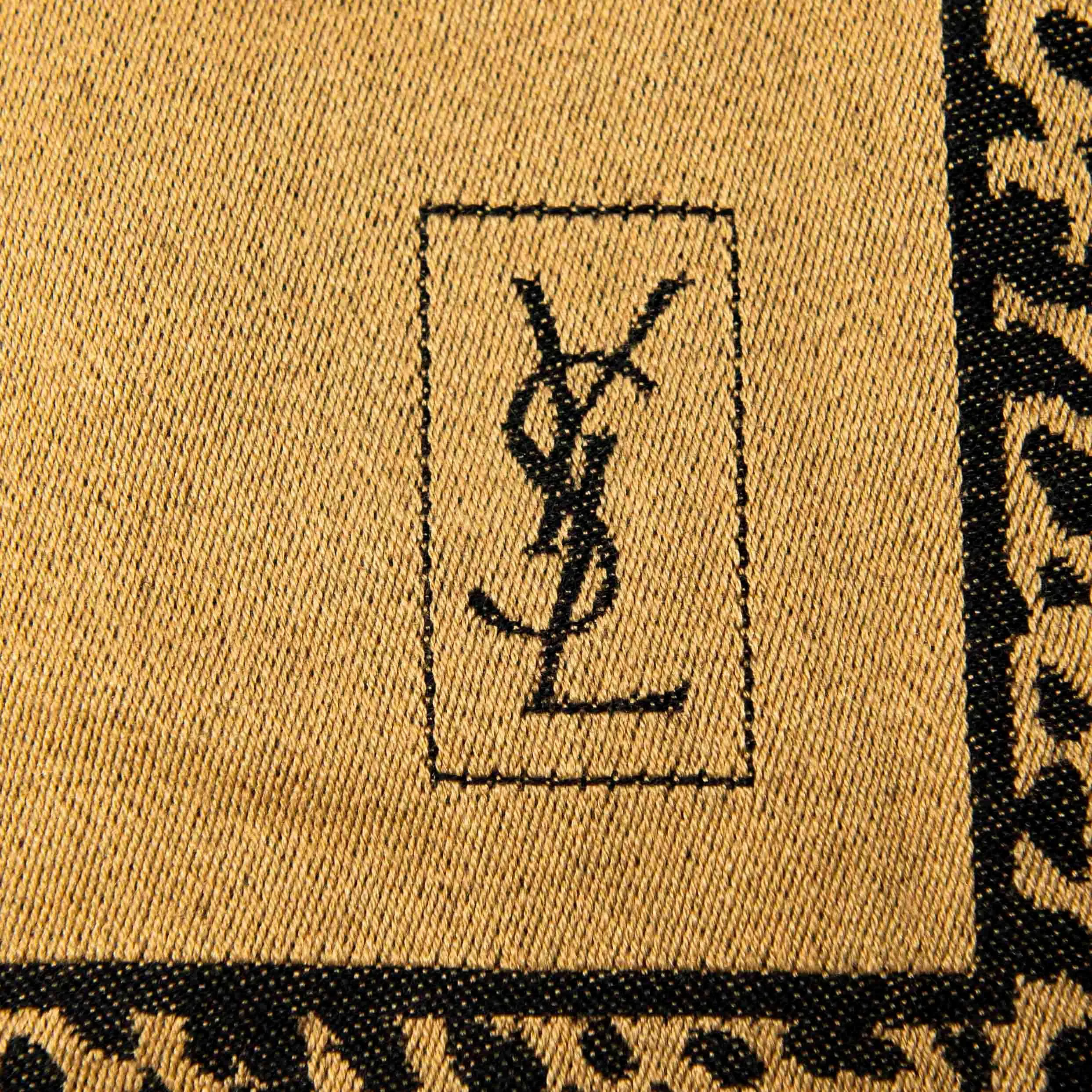 Saint Laurent Panther Vintage Scarf