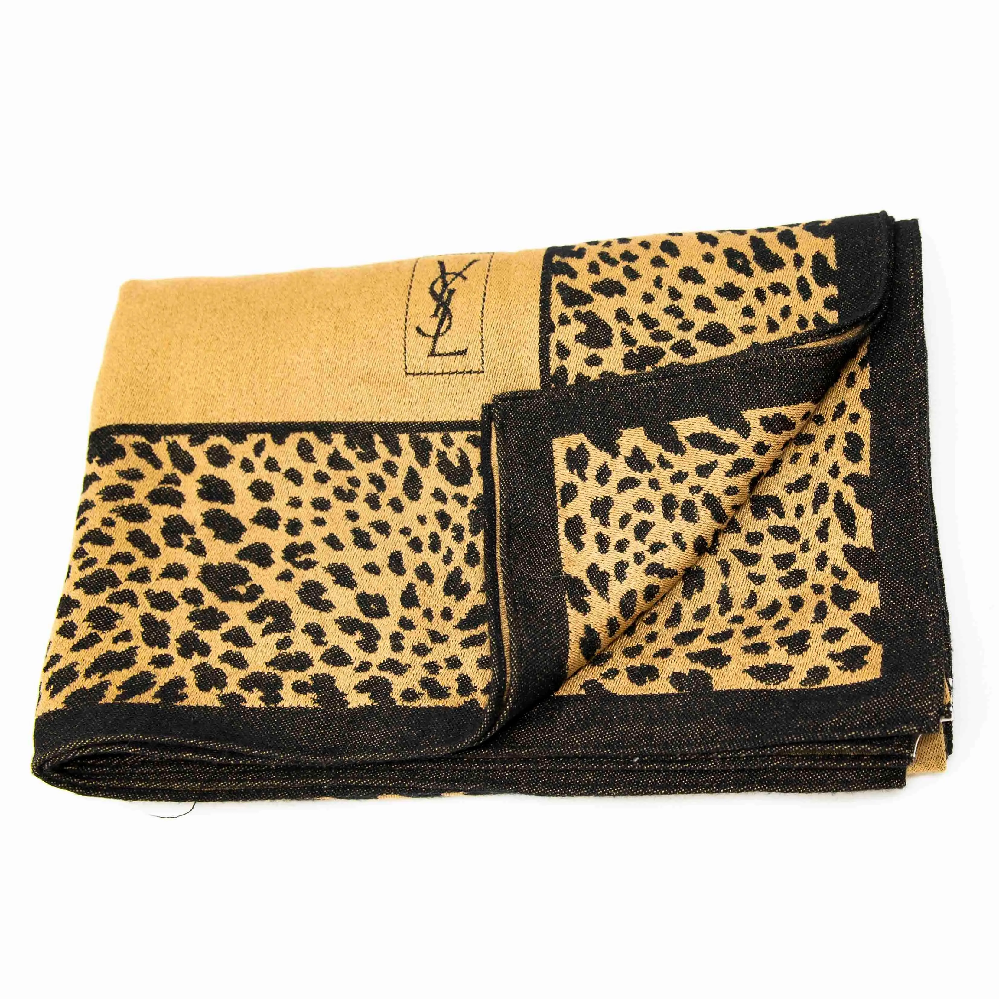 Saint Laurent Panther Vintage Scarf
