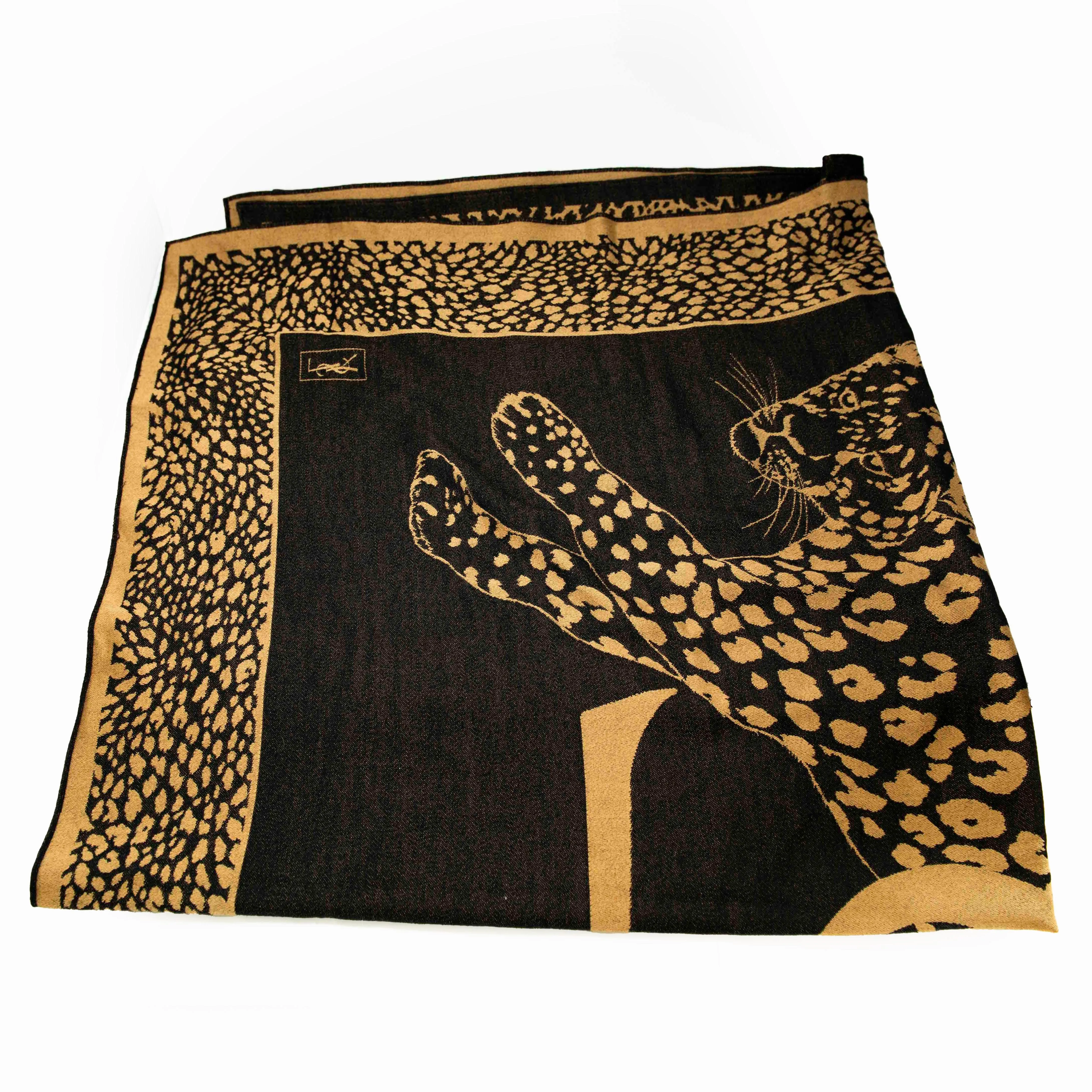 Saint Laurent Panther Vintage Scarf